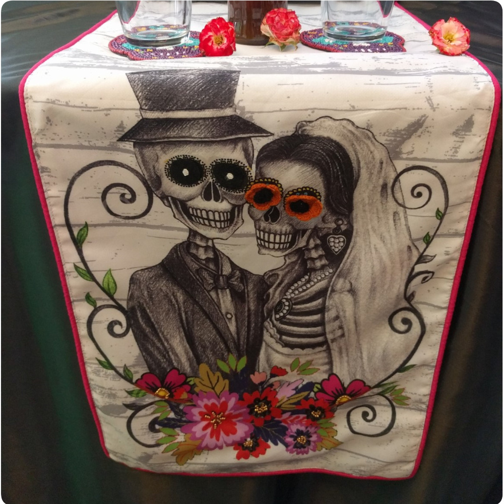 DAY OF DEAD GOTH WEDDING GIFT DECOR SUGAR SKULL